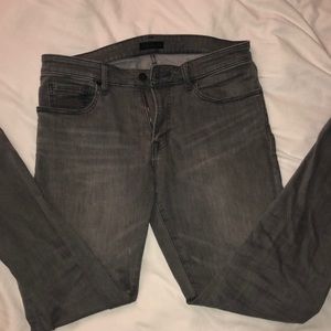 Men’s Grey Skinny Stretch fabric jeans. 32W 32L